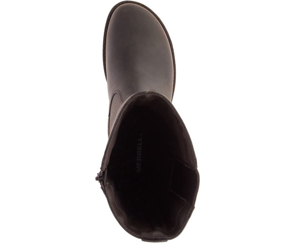 Merrell Boots Brown - Andover Peak Waterproof - Womens 34CQPIJBY